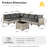 6 - Person Outdoor Seating Group With Cushions-844844244