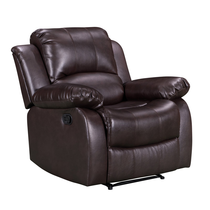 Kudret 98cm Wide Standard Recliner, Brown