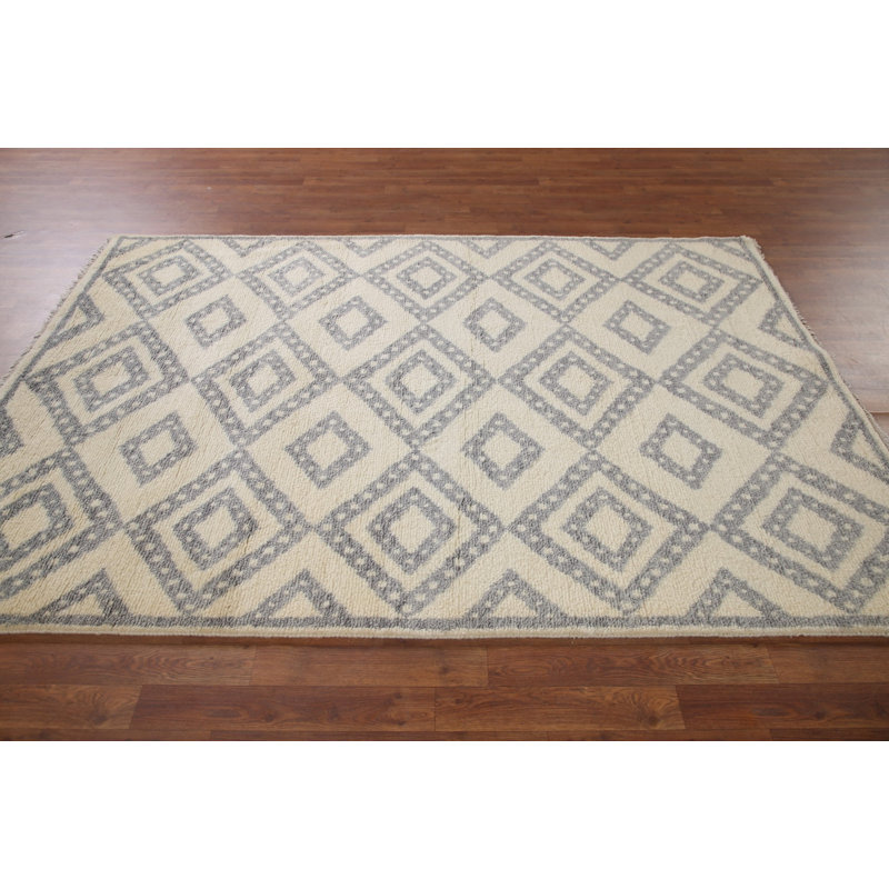 Tapis géométrique indien 5 x 8