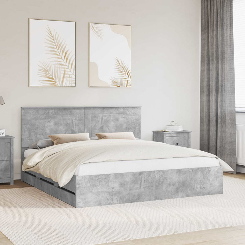 Bed, Super King (6'), Concrete Grey