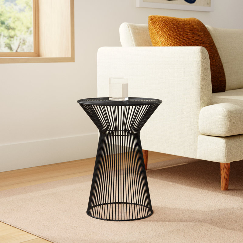 Alberte Modern End Table, Black