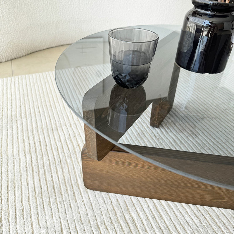 Sicario Coffee Table, Fume, Walnut