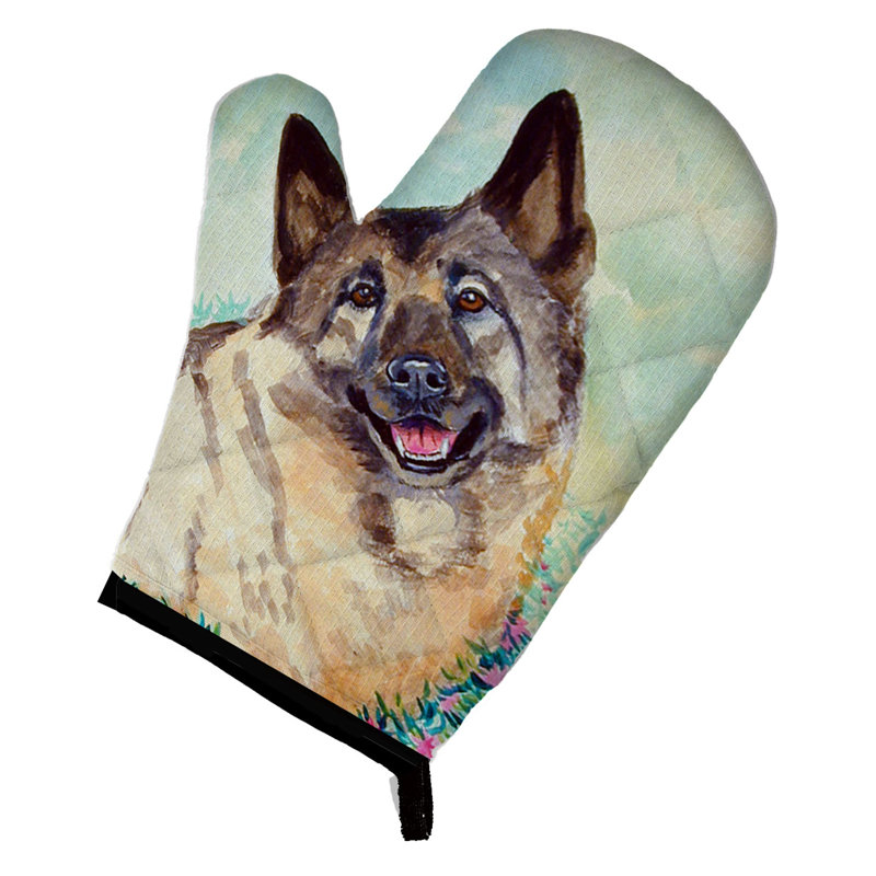 Caroline's Treasures Norwegian Elkhound Polyester Oven Mitt