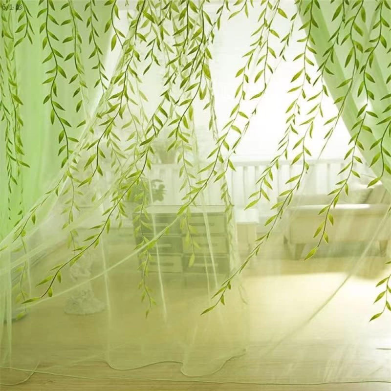 Paire de rideaux transparents en polyester Mapleview