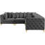 Canapé modulaire réversible en velours 108 po-82749513