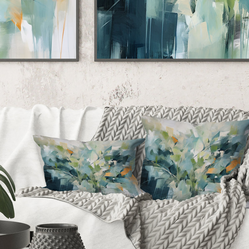Coussin Blue Botanical Garden III - Abstract Botanicals