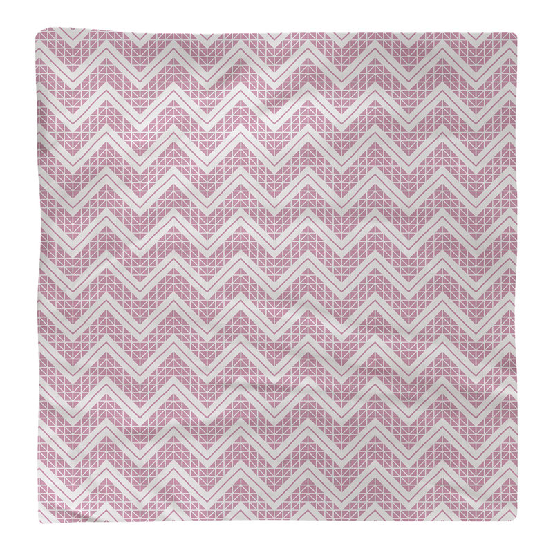 Serviette de coton à la main inversée classique Stephenie, Rose, Sergé de coton, H 0,1 po x l 10 po x P 10 po