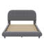 Lit plateforme en tissu d'ameublement Teddy