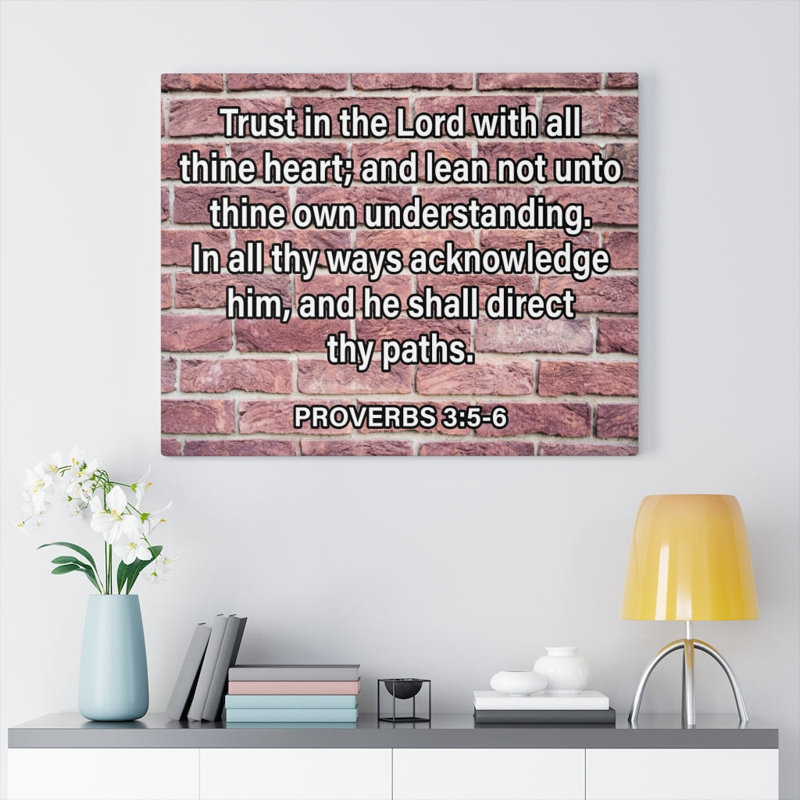 Trust In The Lord - Wrapped Canvas Print, 61cm H x 76cm W