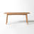 39"W Solid Oak Modern Bench-Oak-825287937