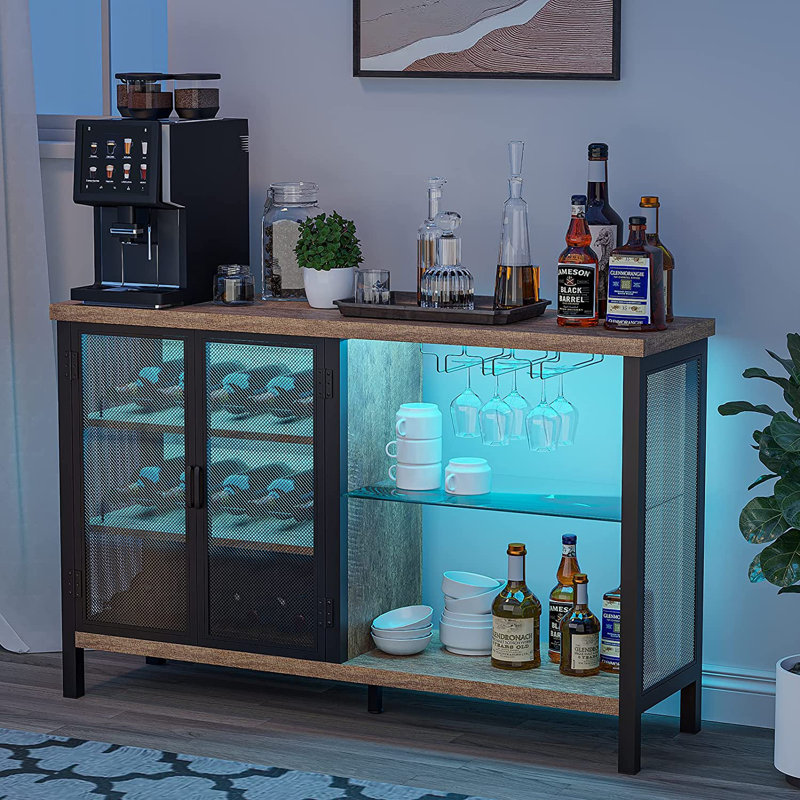 17 Stories Leiland 47'' Bar Cabinet & Reviews | Wayfair