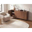 4 Door Sideboard COWELL Dark Brown