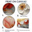 Pivoines dorées rouges sur l'horizon de marbre I - pivoines, art mural-1932807604-1932807605-1932807566
