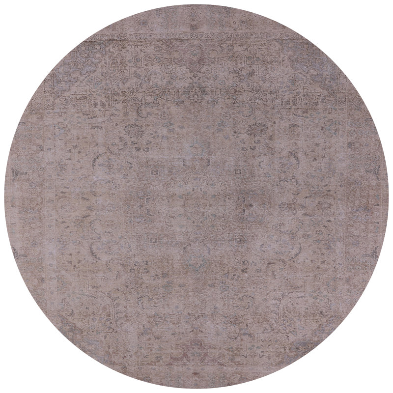 Tapis oriental gris Neema, Rond 6 pi