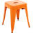 Counter Stool Set Of 4,18" Industrial Stackable Metal Bar Stools, Backless Metal Dining Chairs For Indoor Outdoor Kitchen Classroom-1236010540-1213110264
