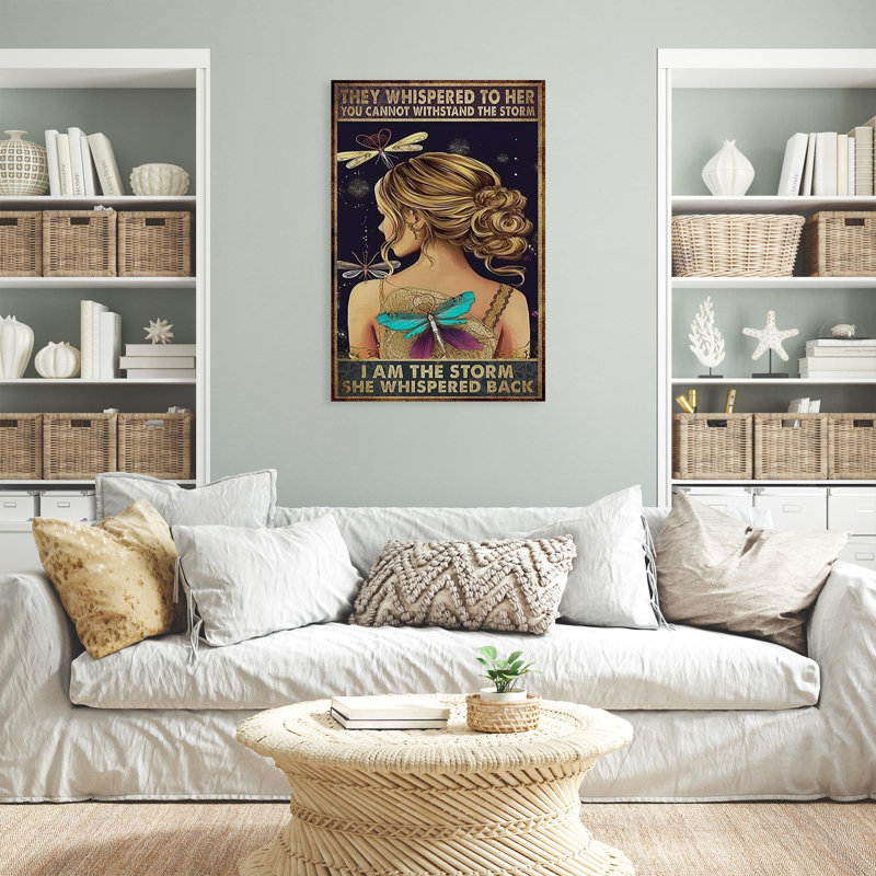 «Woman I Am The Storm 2», impression sur toile, H 36 po x l 24 po x P 1,25 po