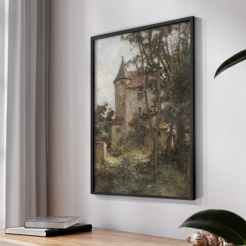 «Vintage Landscape CC III» sur, H 14 po x l 11 po, Noir