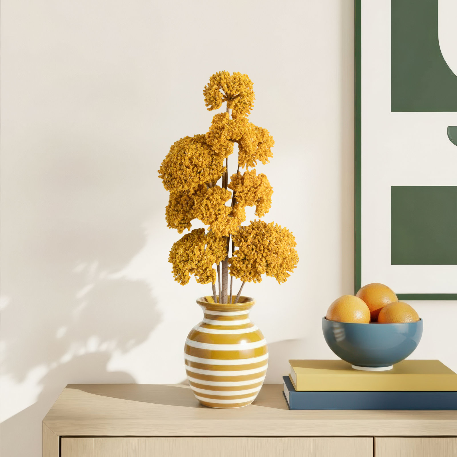 26'' Faux Flowering Plant