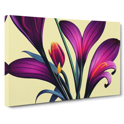 Blissful Flowers - Wrapped Canvas