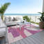 Tapis rosé intérieur / extérieur lavable à la machine Cinead ACN1692-109534235