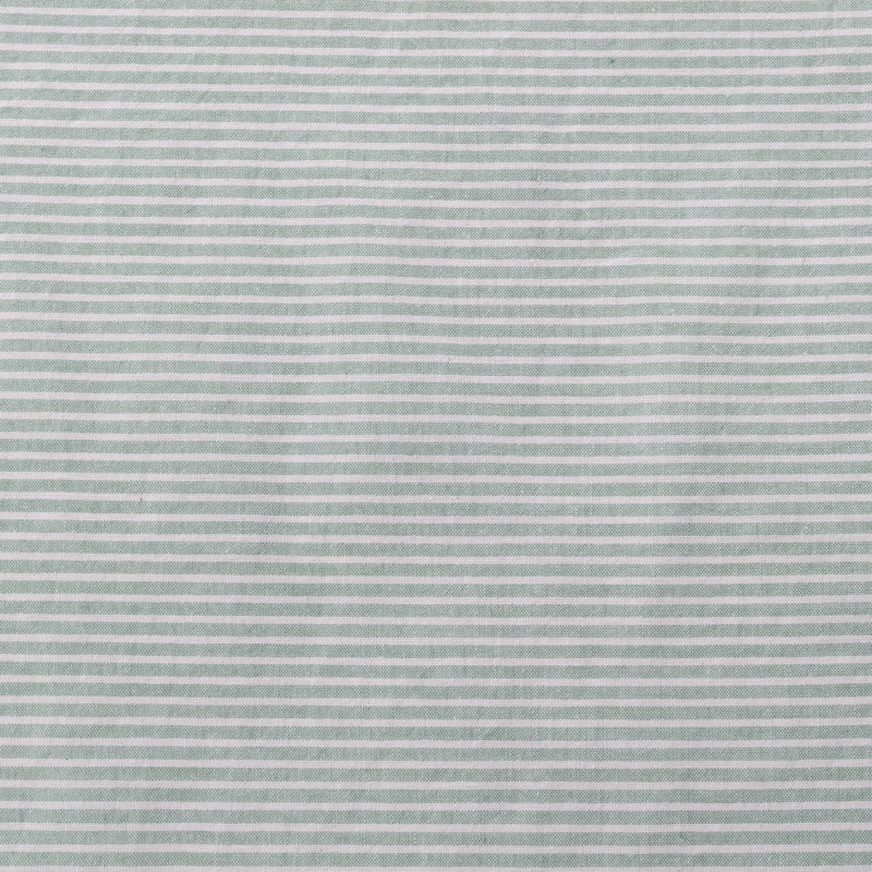 Nappe ronde classique à rayures teintes en fil 100 % coton, L 70 po, Bleu