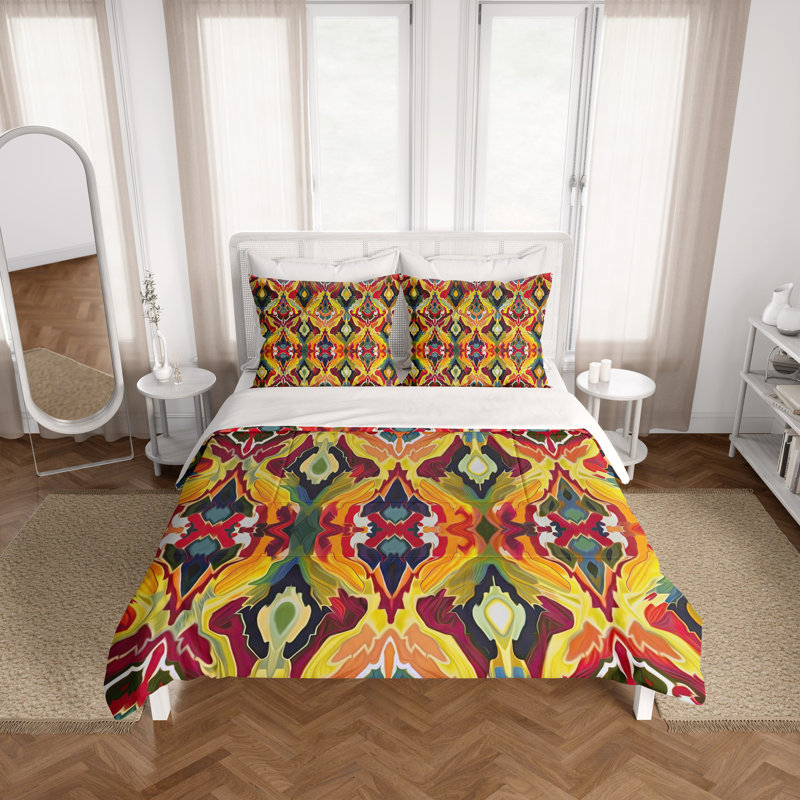 Abstract Duvet Cover, King Duvet Cover + 2 King Shams