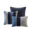 Édredon grand 7 pièces bleu marine - Matériau, rembourrage, literie lavable à la machine de style transitionnel, taie décorative-121228060