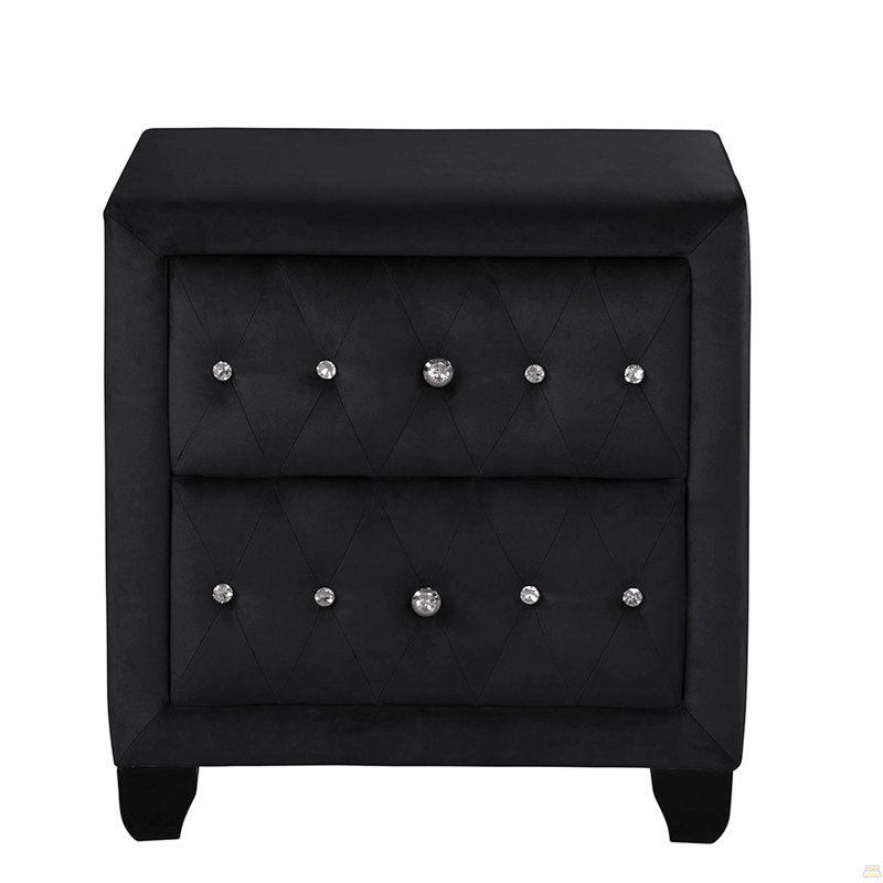 Night Stand Made With Wood, Black