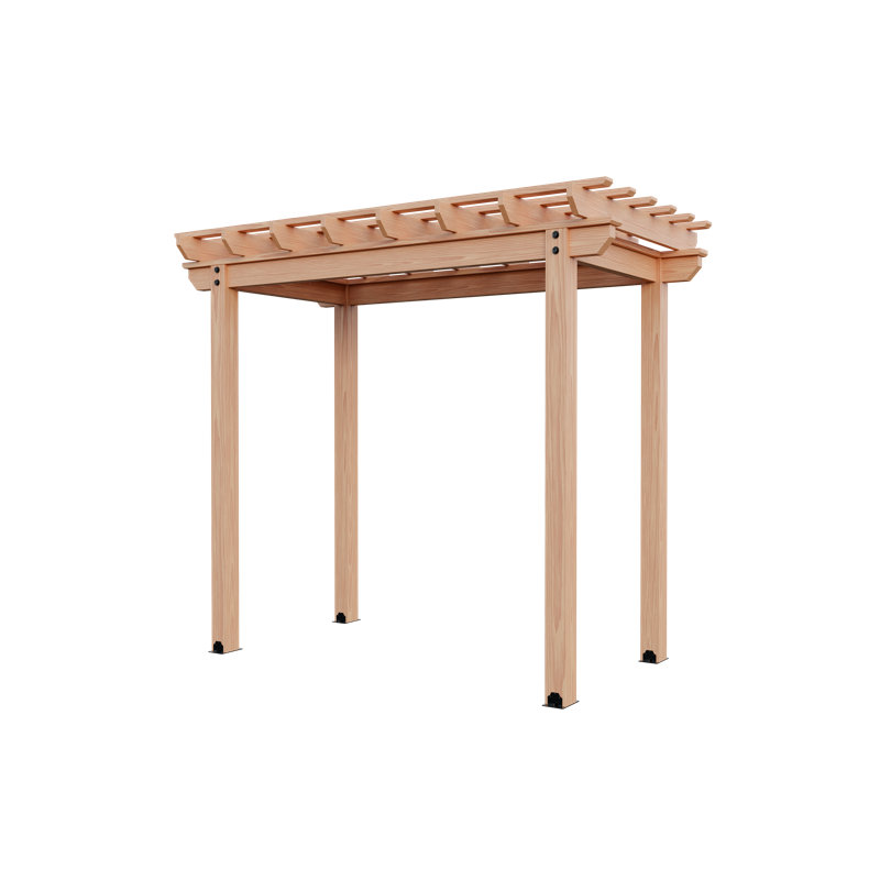 6 Ft. W x 10Ft. D Solid Wood Pergola