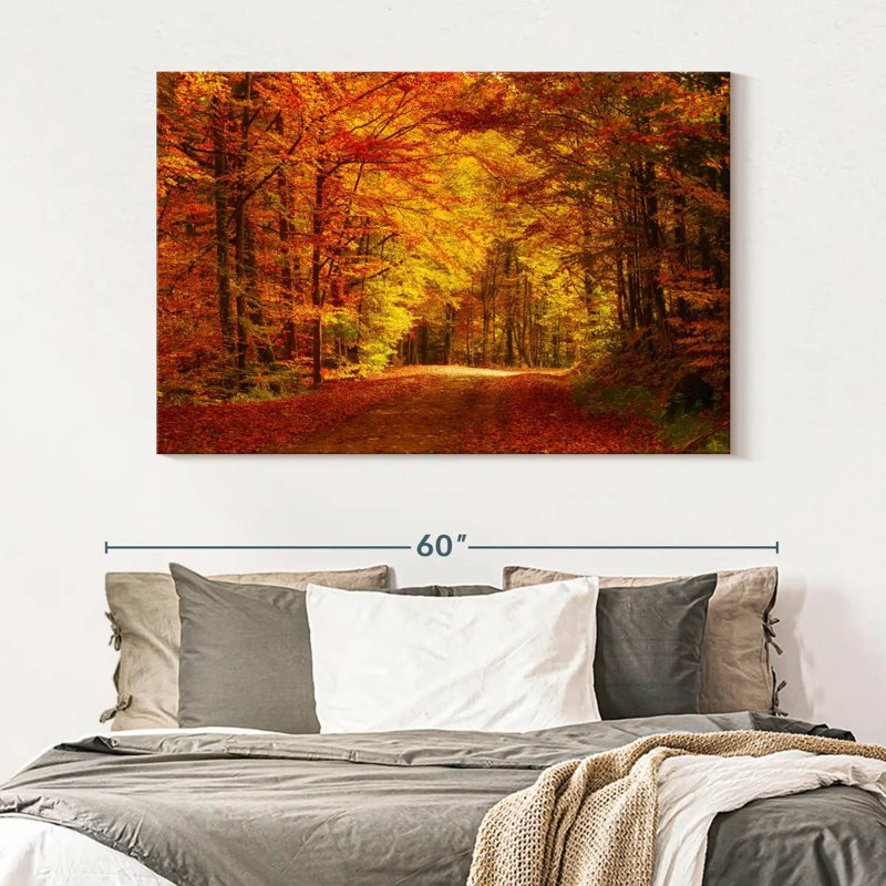 Arbres d'automne à Alvord Forest, H 34 po x l 51 po