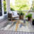 Machine Washable Indoor/Outdoor Xhevrie Navy Rug-1500820656
