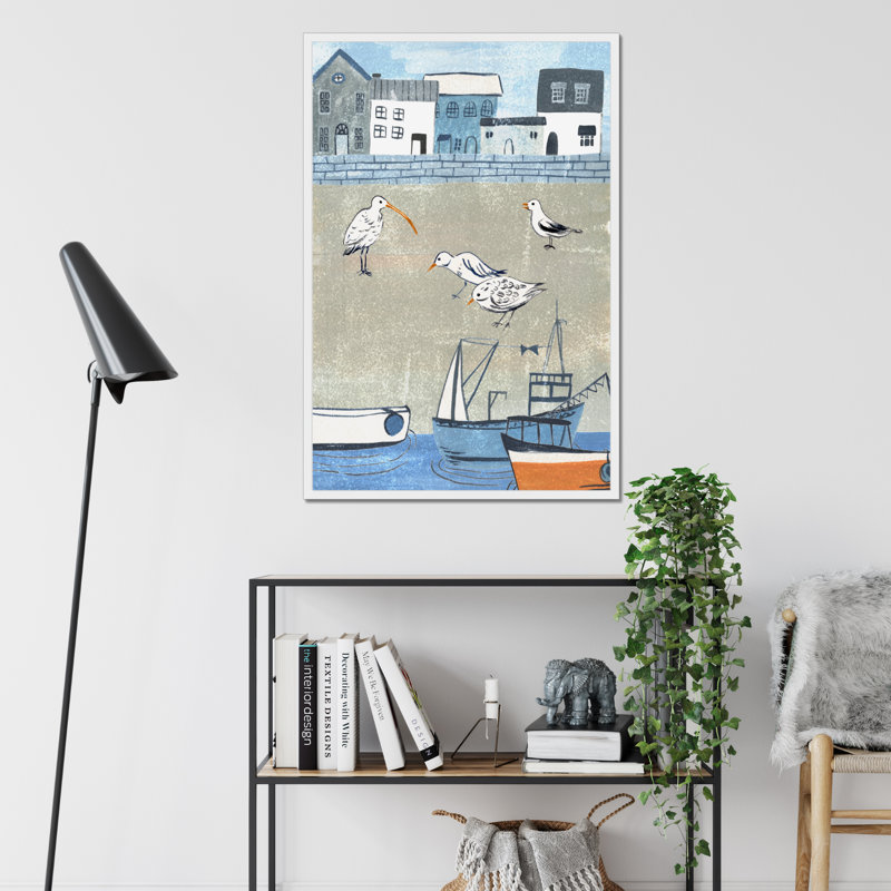 Sailors Rest II by Melissa Wang - Painting, 95cm H x 65cm W, White Framed Paper Print