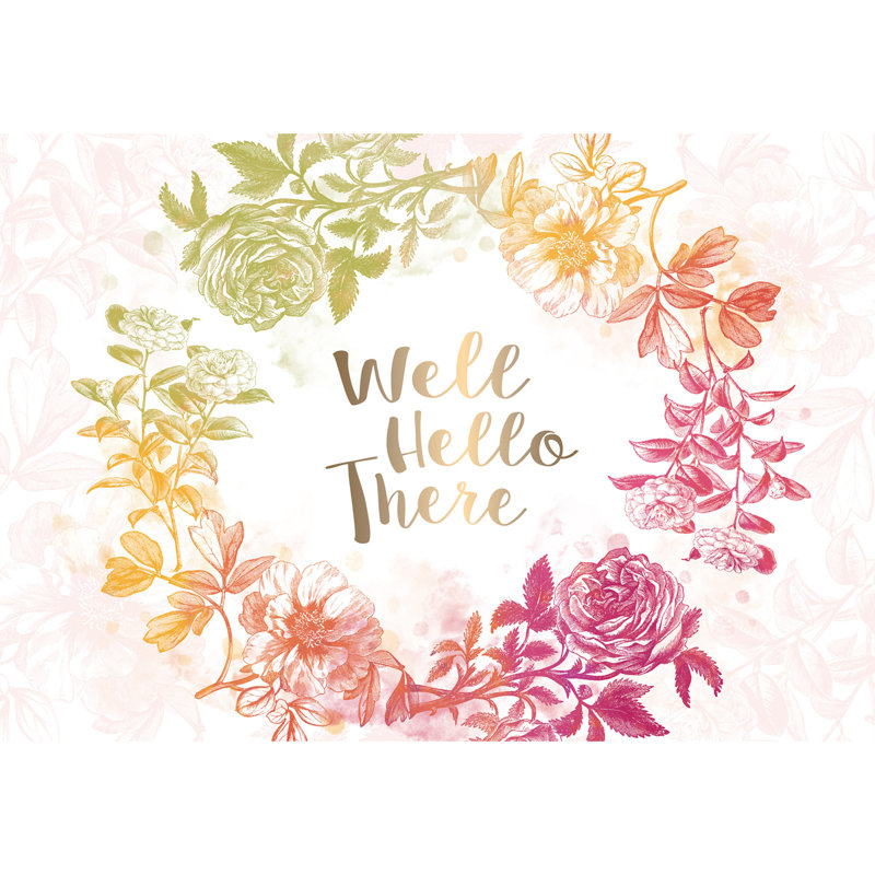 Récapitulatifs jetables 18" à motif floral