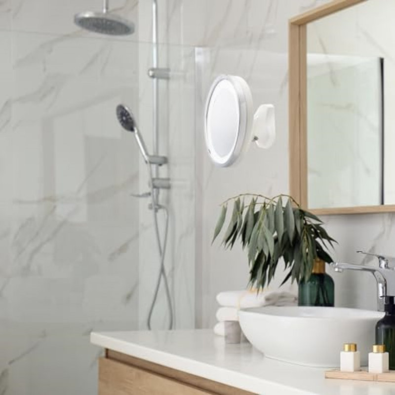 Miroir de maquillage mural grossissant lumineux 9,75 "Fillmore