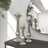 3 Piece Glass Tabletop Candlestick Set
