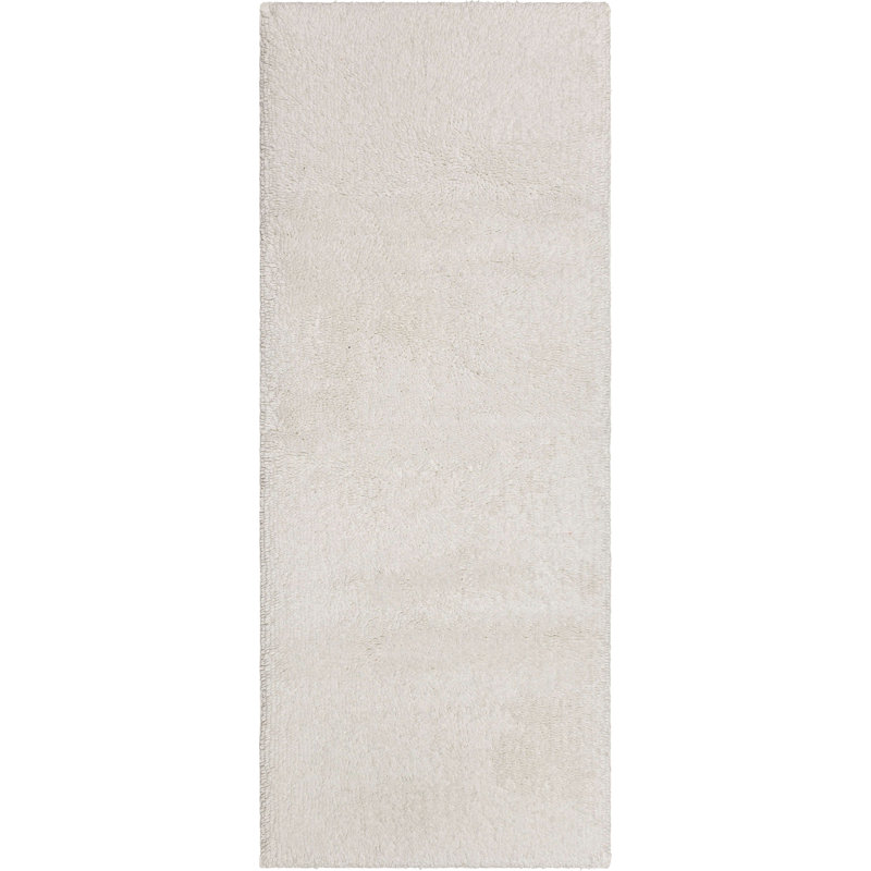 Tapis de bain antidérapant Dinuba, Blanc, L 24 po x L 60 po