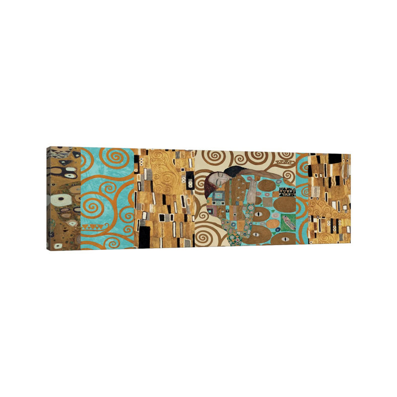 Klimt 150 Anniversary I by Gustav Klimt - Wrapped Canvas Panoramic Print, 30.48 cm H x 91.44 cm W x 1.91 cm D