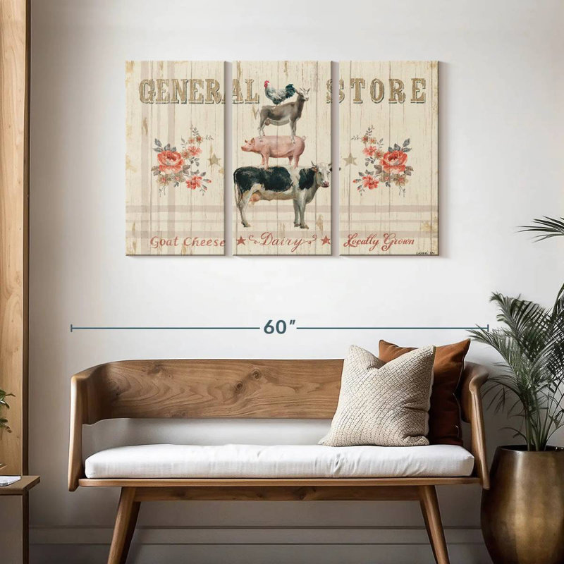 Kema Farm Patchwork I Wall Sign, 28" H x 45" W