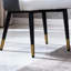 Ensemble de 2 chaises de salle à manger modernes en cuir PU - Chaises de cuisine ergonomiques à haut dossier avec pieds en acier au carbone, imperméables et faciles à nettoyer | Idée de cadeau