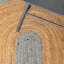 Tapis naturel en jute / laine / coton tissé à la main Mann-1140875750