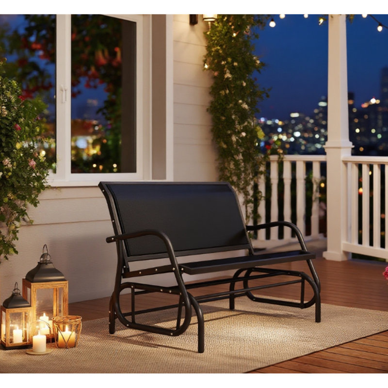 Banc oscillant à double assise et chaise berçante