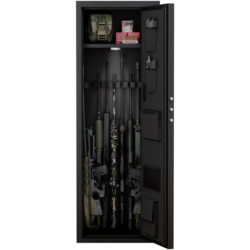 Secure 5-8 Locker With Electronic Lock And Quick Access Feature Black Cabinet Spacious Interior Advanced Security Features