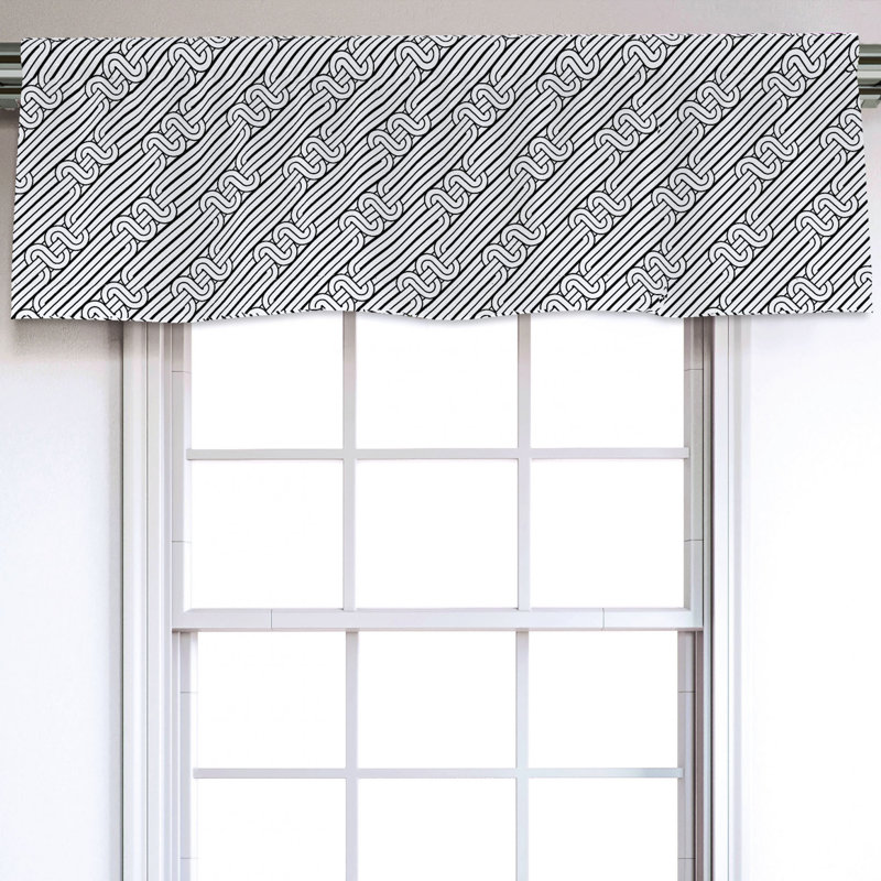 Sateen Ruffled Window Valance
