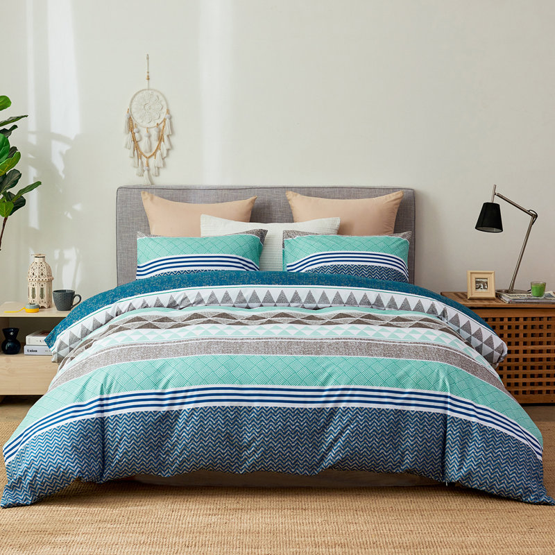 Ensemble de housse de couette W-Printed-DUVERT-COVER, Housse de couette pour très grand lit et 2 taies
