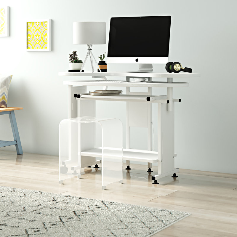 Willbridge L-Shaped Metal Base Computer Desk
