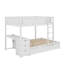 Lit superposé double avec lit gigogne simple, rangement et bureau-1371765100