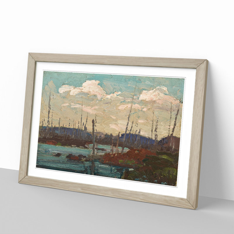 Burned over Swamp by Tom Thomson - Picture Frame Painting, 48cm H x 65cm W x 2cm D, Oak Framed