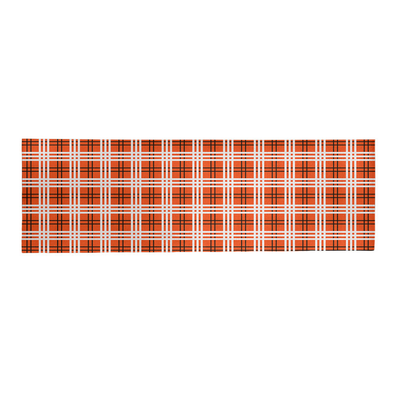 Tapis à carreaux orange, Tapis de couloir 2 pi 6 po x 8 pi