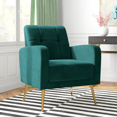 Fauteuil capitonné de 30 po de large Floriana