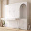 Grand lit escamotable, grand lit escamotable pliable avec tablette de rangement, tringle à DEL et 3 tiroirs-792368382